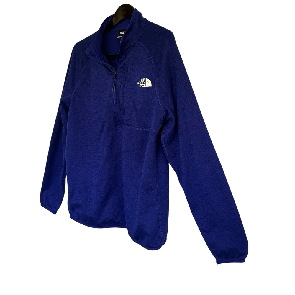 The North Face Men Blue 1/4 Zip Performance Pullover Jacket NF0A5G9W L
